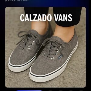 Vans Men's Herringbone Gray Sneakers